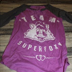 Fox Raglan Tee